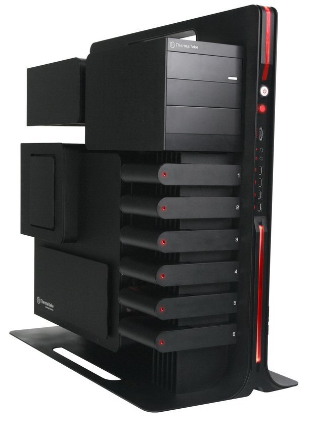 Thermaltake Level 10 Black Aluminum ATX Super Full Tower Gaming Station Computer Case 