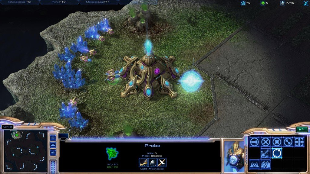 Playing Starcraft II on Extreme and Ultra Graphics Settings on my PC Gaming Build