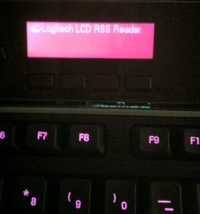 Logitech G510 LCD Screen Pink