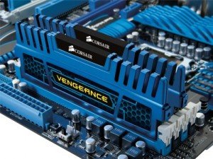 An example view of some RAM / memory seated in a motherboard