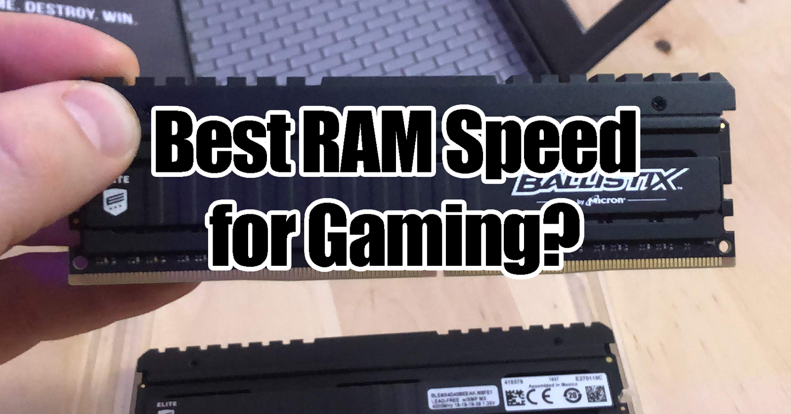 Opfattelse Aske salon What's The Best RAM Speed for Gaming in 2020? - Newb Computer Build