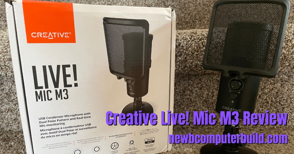 Creative Live! Mic M3 REVIEW for Gamers and Streamers - Newb Computer Build